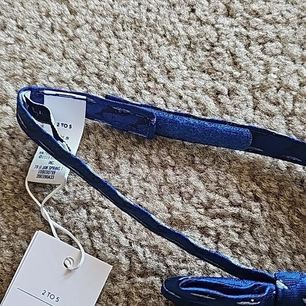 Janie and Jack Boys Blue Whale Bow Tie NEW